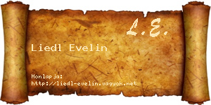 Liedl Evelin névjegykártya